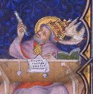 Grégoire I er, dit le Grand, auteur des Dialogues (fils de sainte Sylvie, né vers 540, mort le 12 mars 604), devient le 64 e pape en 590.