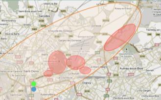Carte Zoom sur le territoire de La Courneuve / Le Bourget Forces Faiblesses Une contribution visible des JO à la dynamisation d un territoire Proximité de Paris Intramuros