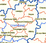un La CC2V dans l arrondissement de Compiègne La Communauté de Communes des Deux Vallées comprend l ensemble des communes du Canton de Ribécourt-Dreslincourt à l exception de la commune de Carlepont