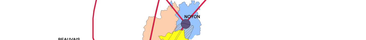 Une appartenance à la vallée de l Oise avec une double et inégale influence des deux villes voisines : Noyon au Nord, Compiègne au Sud et une continuité urbaine