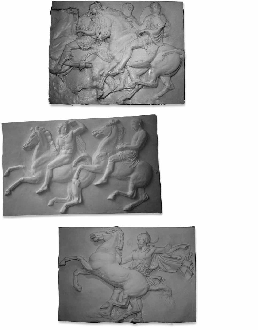 Grands Bas-Reliefs GBP 733 Frise du Parthénon 1050 x 1240 x 70 mm GBP 2067 Deux cavaliers
