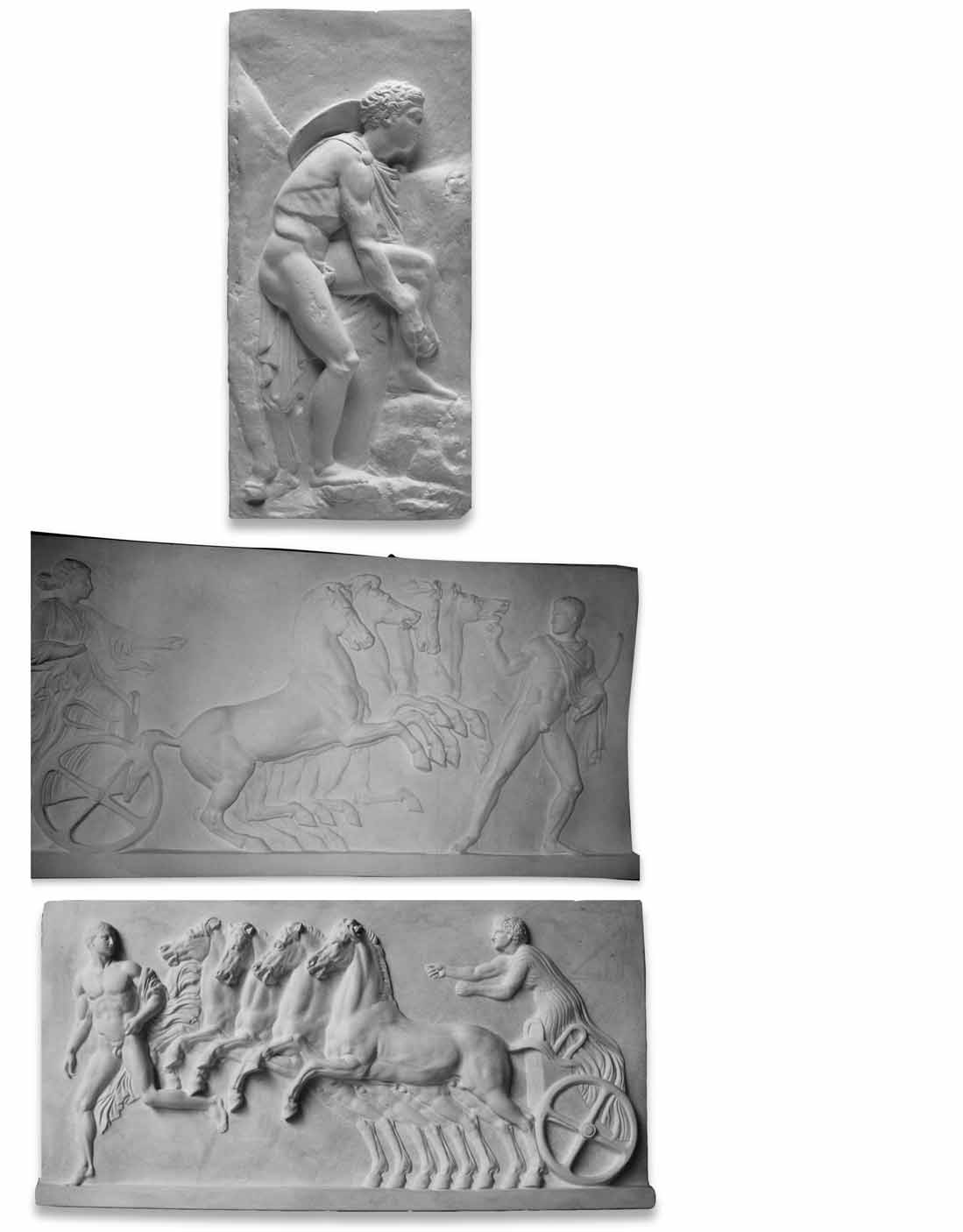 Grands Bas-Reliefs GBP 2079 Jeune Homme et son Cheval (Hermes et son cheval attachant sa sandale) bas-relief : type central 1090 x 520 x 100 mm GBP 2859 Eos