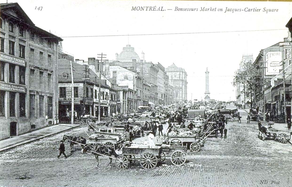 CARACTÈRE Place Jacques-Cartier vers 1900