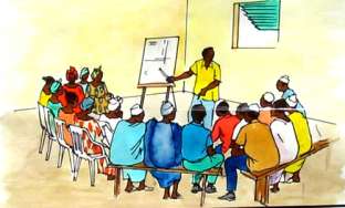 RESULTATS La stratégie de formation de la communauté rurale de Kounkané a ciblé les membres du CCG et les enquêteurs locaux, recrutés pour réalisés le diagnostic participatif avec l OPP (GERAD).