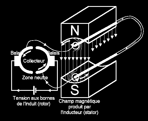 Les pôles inducteurs Sont constitués par un assemblage de tôles en acier au silicium d'une épaisseur ( + 0,5 mm) isolées entre elle par une oxydation naturelle.