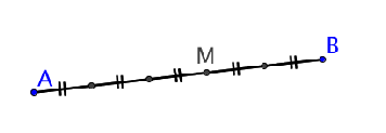 ar exemple dans le cas ci-contre, pour préciser la position de M sur le segment [], il suffit d'écrire M = 3 5.