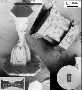 Chapitre II :Etude bibliographique (a) (b) (c) (d) Figure II.2.2 : Observations au microscope électronique à balayage (MEB) de cristaux de neige prélevés lors de leur précipitation.