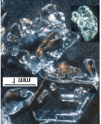 La croissance de ces cristaux reste limitée et leur diamètre excède rarement 1 mm (fig. II.3.6).