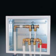 intérieur 00 ou 600 mm) pour le montage des distributeurs sanitaires «Multidis R» pour eau froide et chaude.