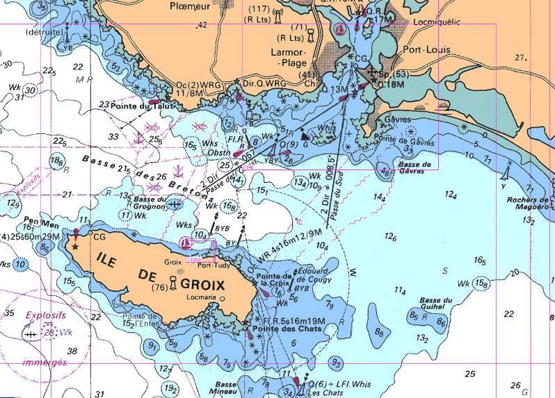 Les cartes marines Copyright 2010 SHOM, tous droits réservés La carte marine représente les éléments indispensables à la navigation maritime.