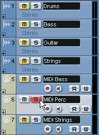 Ajouter un autre instrument La piste MIDI suivante s appelle MIDI Perc et contient un schéma de percussion MIDI.
