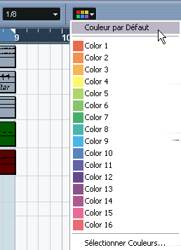Pour colorier un ou plusieurs événements sélectionnés, choisissez l outil Couleur, prélevez une couleur dans la palette, et cliquez sur un événement.