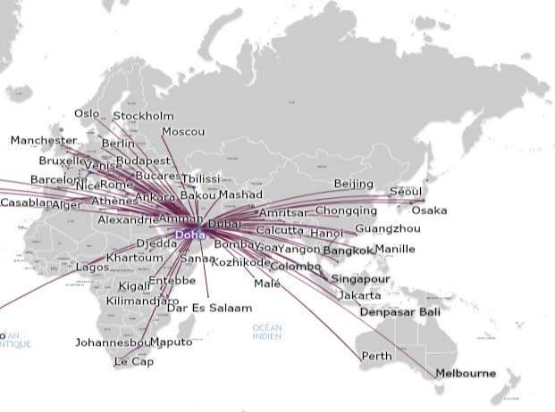 Chapitre 2 - Un panorama de la situation actuelle des compagnies aériennes Airways et Etihad répliquant presque à l identique le modèle inventé par Emirates : connecter les villes européennes,