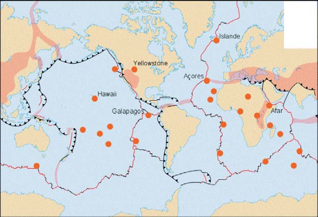 Au fond des océans s élève la plus grande chaîne de montagne de la planète, formée des dorsales médio-océaniques, qui courent sur environ 60 000 kilomètres (Figure 14).