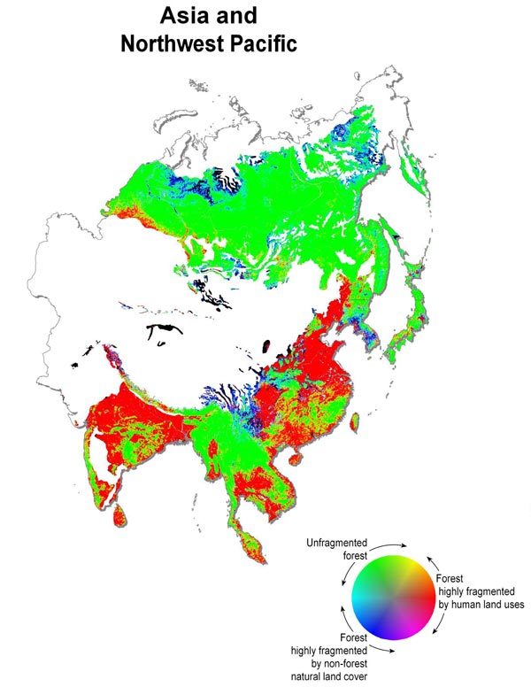 page 53/90 Annex 26: Figure 3.15. Estimates of Forest Fragmentation due to Anthropogenic Causes (C4 [see Annex 4, p.