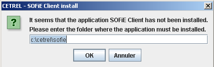 Supprimez le contenu du dossier SOFIE_HOME\lib. 3.4 Installation de la nouvelle version 3.4.1 Systèmes Windows Exécutez le nouveau package avec des droits administrateur et suivez la procédure d installation comme indiqué à l écran.