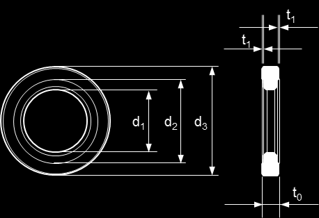 Evaluation Technique Européenne ETA-99/0009 Page 17 de 39 06/01/2015 Tableau 5: Dimensions de la rondelle de centrage Rondelle de centrage t CW [mm] t 0 [mm] t 1 [mm] d 1 [mm] d 2 [mm] d 3 [mm] Type