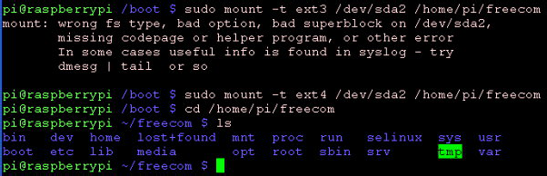 8 sur 34 02/12/2013 11:48 Ma partition /dev/sda2 était montée dans /home/pi/freecom, le umount la démonte, ce que confirme le df TRANSFÉRER LE ROOT FILE SYSTEM Maintenant nous allons copier le Root