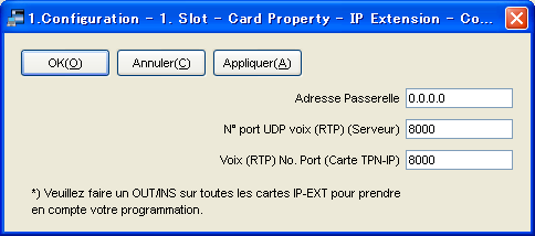 4.2.1 Attribuer les informations d adresse IP 4.2 Programmer la carte IP-EXT16 4.2.1 Attribuer les informations d adresse IP Lorsqu une carte IP-EXT16 est connectée la première fois sur le LAN, il est nécessaire d attribuer les informations d adresse IP à la carte.