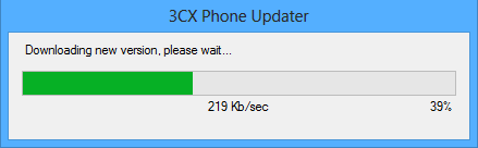 Mise à jour de 3CXPhone La mise à jour de 3CXPhone est déployée automatiquement par le serveur 3CX Phone System.