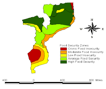 rivers Context Drought/flood become cyclic disaters in southern Mozambique Rainfed agriculture is dominant type of land use (95% of agricultural land), especially in central and northern Mozambique