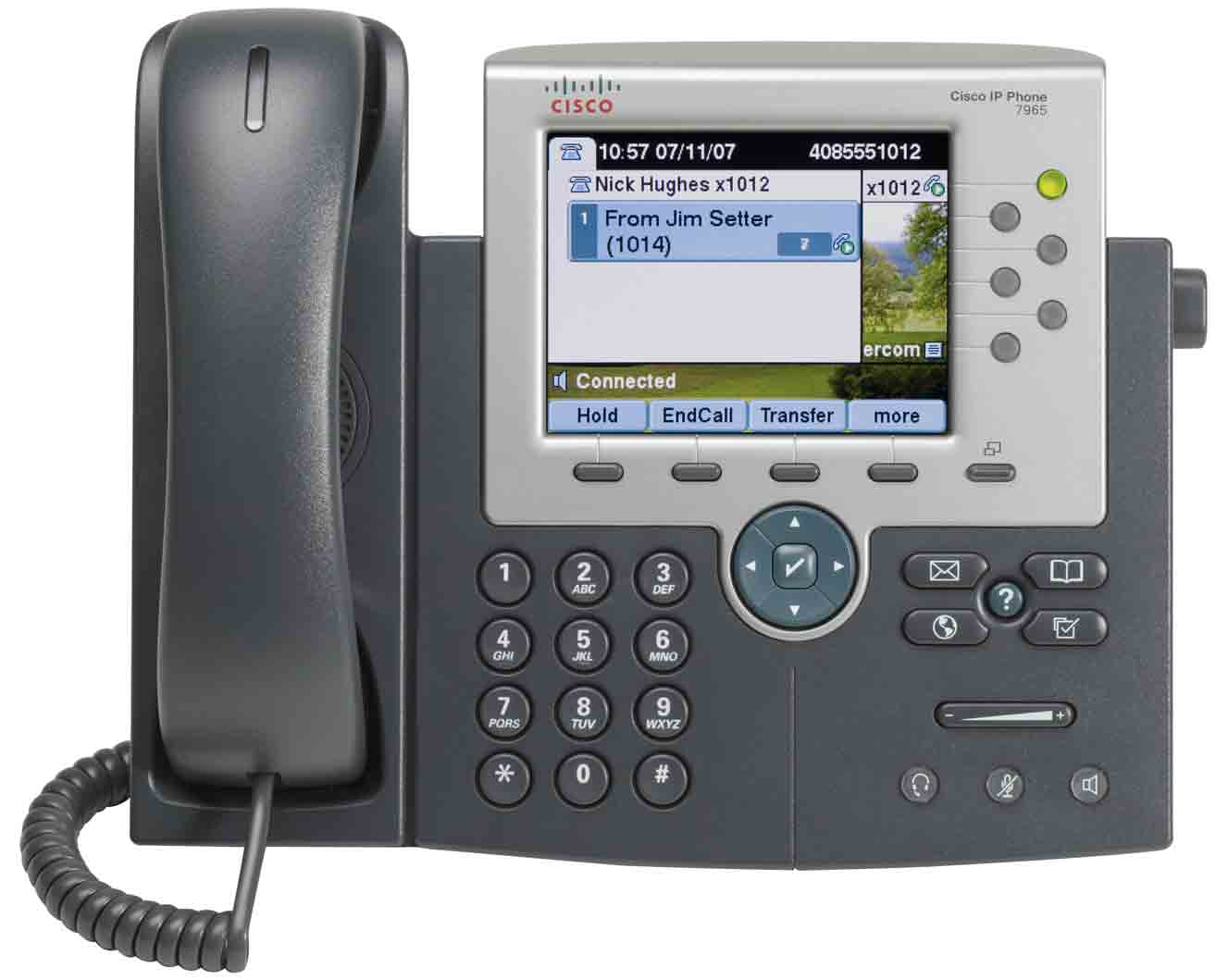 Présentation du téléphone Téléphone IP Cisco Unified 7965G 17 1 2 16 3 4 5
