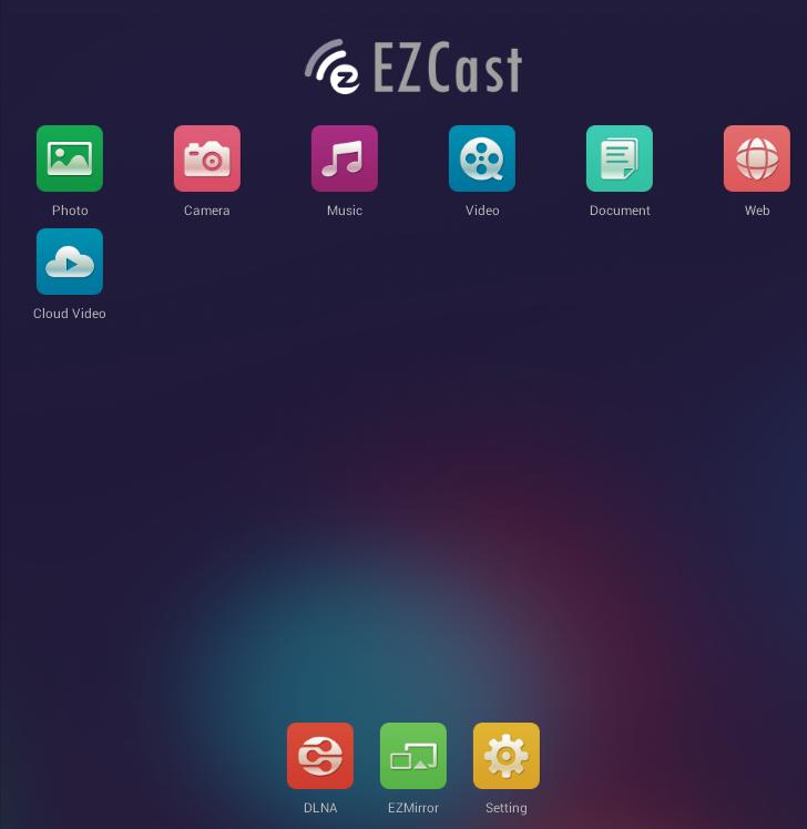 l'application "EZCast".