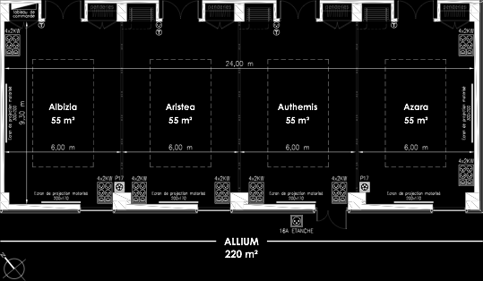 55 m² Aristea 55 m² Authemis 55 m² Azara