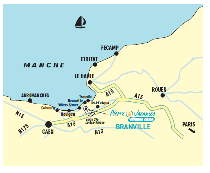 Arrivé à Branville, prendre à gauche vers Danestal et suivre les panneaux «Normandy Garden». Coordonnées GPS : Lat. : 49.26127195/ Long. : 0.