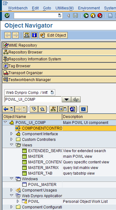 3.7.4 Outils de développements Le développement Web Dynpro peut se faire en Java avec l outil SAP NetWeaver