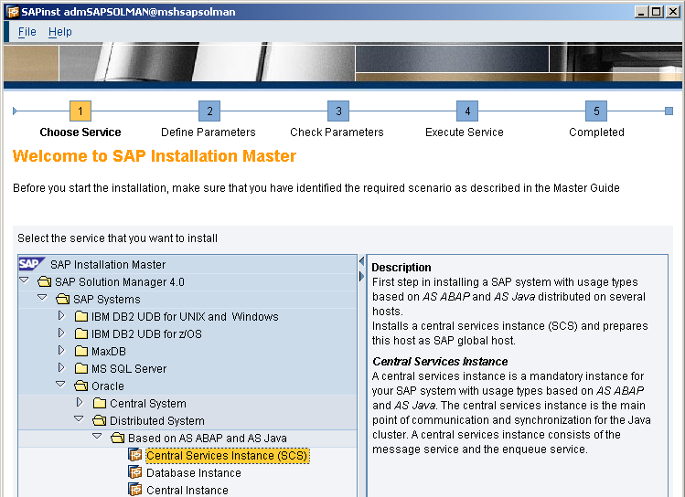 Etape Image Dans le répertoire où vous venez de copier les DVDs, lancez maintenant l installation des systèmes SAP depuis le répertoire