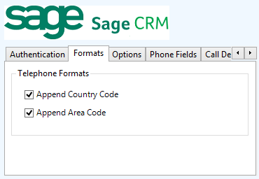 Sage CRM Formats de numéros de téléphone Sage CRM ne fournit pas de format standard pour conserver les numéros de téléphone dans le système par défaut.