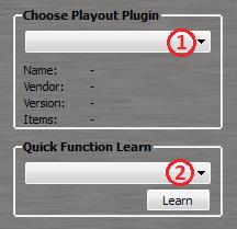 Si le plug-in de lecture est chargé correctement, les fonctions chargées sont répertoriés dans la case Quick Function Learn.