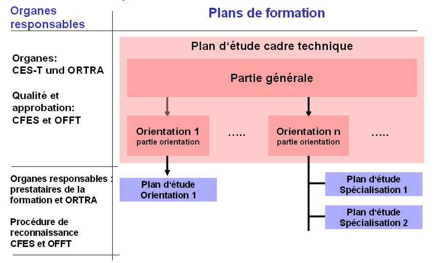 Partie générale 1.4 Structure du Plan d'étude cadre Le secteur Technique est un domaine très vaste qui réunit de multiples technologies.