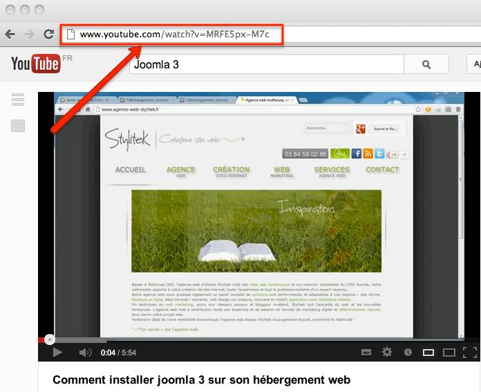 BES WEBDESIGNER Content Management System 5YCM1 111 Collez le lien de la vidéo dans un article comme cela : Publiez l'article. 10.