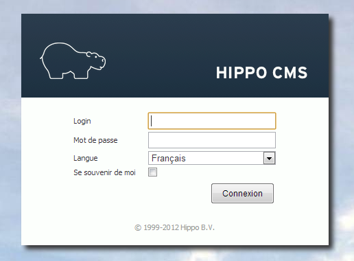 L interface de contribution d Hippo. L interface de contribution d Hippo CMS est une application distincte du site web de l ONRN.