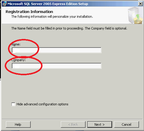 4.2 Installation SQL Server Express 2005 6.1 Dans une boite de command DOS, passer en mode change user /install Et Lancer l exécutable du programme d installation SQL Server Express 2005 6.