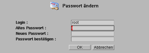 Etape 4 : Cliquez sur : Administration > Utilisateurs La fenêtre de Gestion des utilisateurs apparaît : L utilisateur root sera surligné dans la liste d objets, et le nom de votre serveur sera