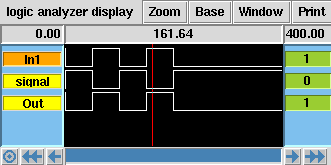 VLSI : Simulation Logique Xcircuit IN sim circuit "buffer" from Xircuit v3.
