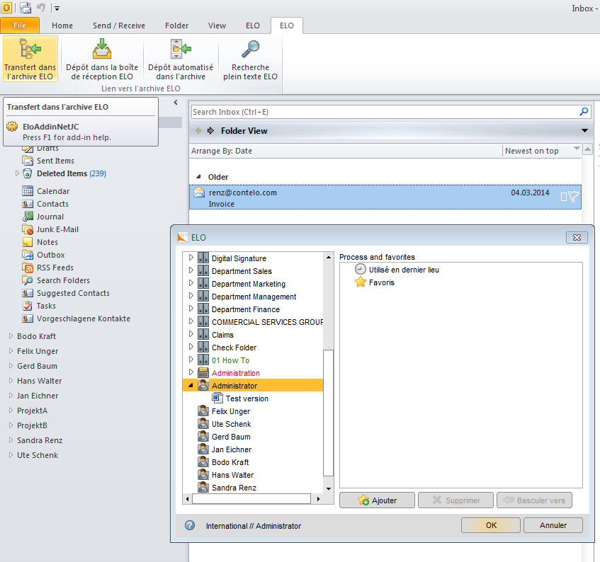 Gestion des emails Conserver et rechercher Depuis Outlook et Lotus Notes Archivage Exchange et