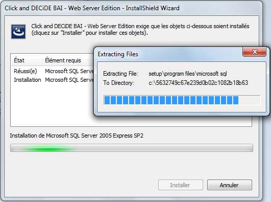 Procédure d'installation complète de Click&Decide sur un serveur Prérequis du serveur : Windows 2008 R2 or greater (64-bits) Windows 2012 (64-bits) - Le composant IIS (Internet Information Services)