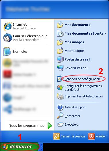 A - Désinstaller l'antivirus Firewall sous Windows XP Etape