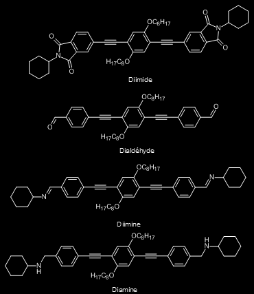 Plusieurs molécules ont ensuite été élaborées afin d étudier l influence de différents substituants présents sur les cycles aromatiques externes.