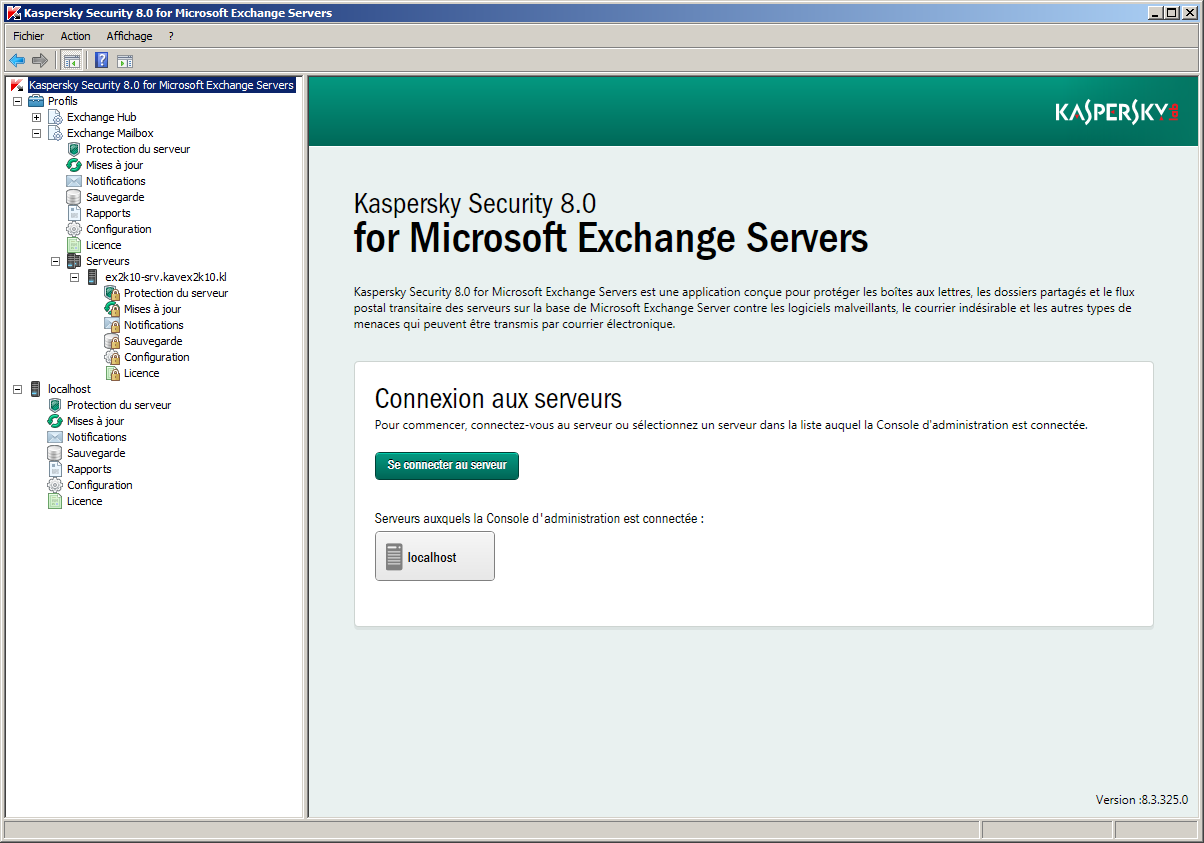1.8.1. Rôles des utilisateurs de l'application Kaspersky Security for Microsoft Exchange Servers prend en charge un schéma d'accès à deux rôles pour les utilisateurs de l'application.