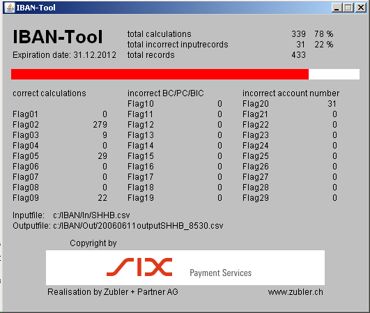 Spécifications pour éditeurs de logiciels et EF Eléments techniques de l'outil IBAN (Java) La différence de cette consultation individuelle avec d'autres «calculatrices IBAN» en ligne sur le Web