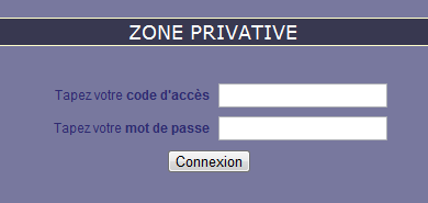 CONNEXION A LA ZONE PRIVATIVE DU SITE AGEFICE Vous pouvez désormais accéder à l interface privative du site AGEFICE Et saisir votre code d accès ainsi que votre mot de passe.