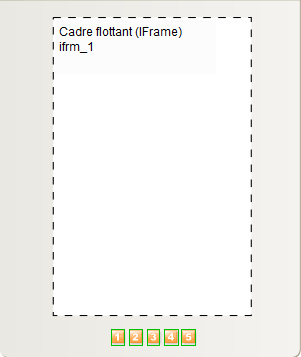 Contenu externe / géré 141 Insérer des cadres flottants (IFrames) WebPlus permet de placer plusieurs cadres, également appelés Iframes, sur une page, chaque cadre affichant une autre page de votre