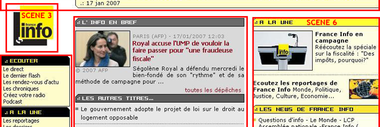 Le signe multimédia comme œuvre... 105 Autant dire que par rapport à la radio France Info, son site Web suscite de nombreux problèmes de compréhension.