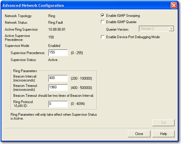 Chapitre 4 Configuration d un superviseur sur un réseau en anneau de niveau dispositif 5.
