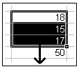 68 CHAPITRE 6. UTILISATION D UN TABLEUR Fig. 6.5: Sélection d une plage Sélection d une plage L élément de base du tableur est la cellule.